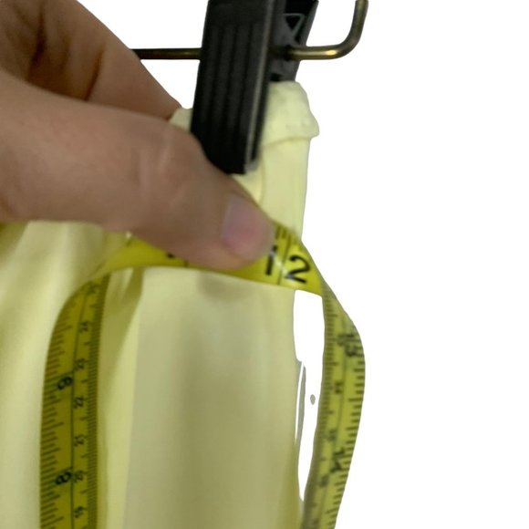 Vintage 60s Yellow Short Lace Antron Nylon Tricot Slip Small - Picture 6 of 7